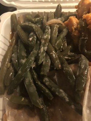 Molded green beans