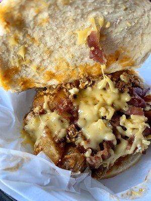 Killer stuffed breakfast pocket...