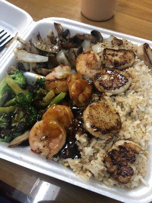 Shrimp and Scallops Hibachi