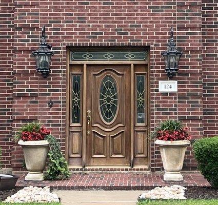 Solid mahogany Front Entry Door (24) years old.