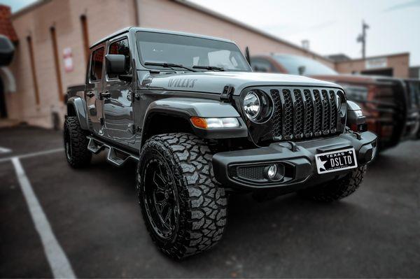 2023 Jeep Gladiator with Seat Heaters installed into factory cloth