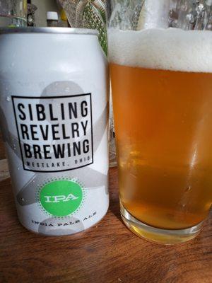 Sitting down with a refreshing IPA from Sibling Revelry Brewing!