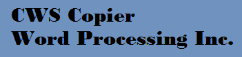 CWS Copier Word Processing