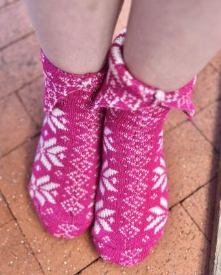 Islandic Lamb Wool Slippers~ These high-quality traditional slippers kept my feet very warm and comfortable as we strolled Solvang!