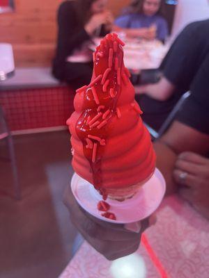 Cherry swirl cone