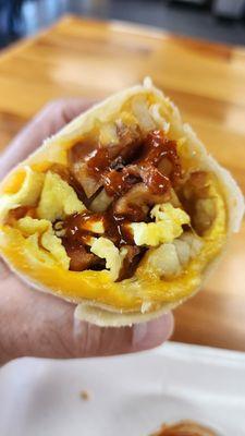 Bacon and Egg Breakfast Burrito