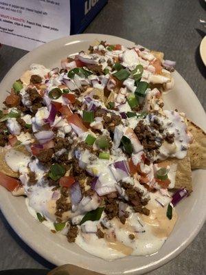 Queso nachos with GB