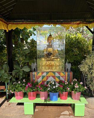 Buddha in the outside garden