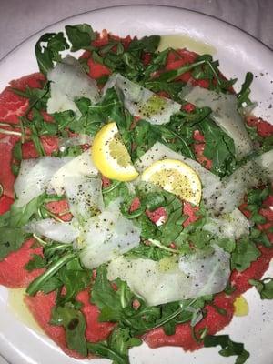 Beef carpaccio- thought it was cut too thick