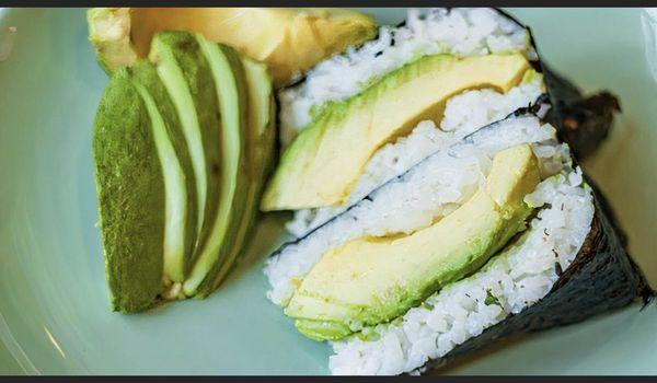 Avocado rice ball