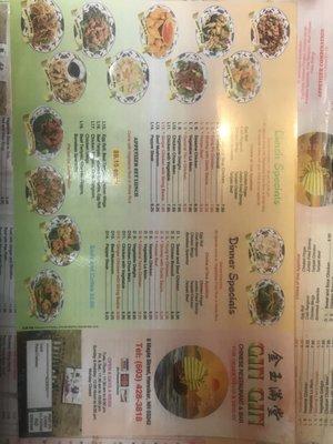 New menus