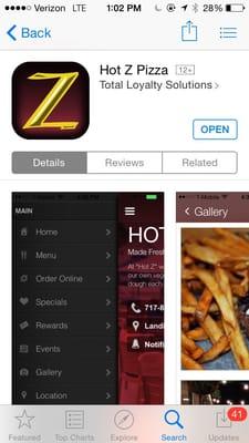 Download their loyalty app