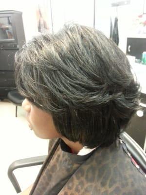 Natural Hair Silk Press