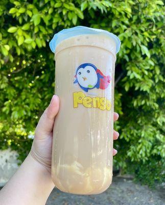 House Special Milk Tea with egg pudding