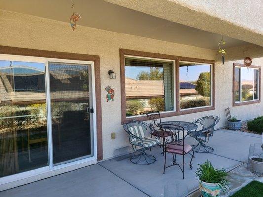 Getting these exterior windows cleaned up for this homeowner.