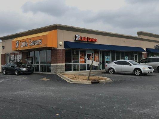 The Little Caesars is located near Wal-Mart along U.S. 127.