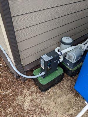 11KW pool heater and pump hookup