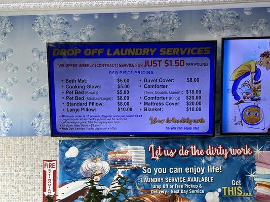 Drop off Laundry Services