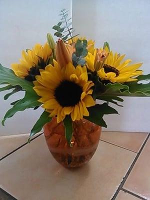 sunflower arrangement