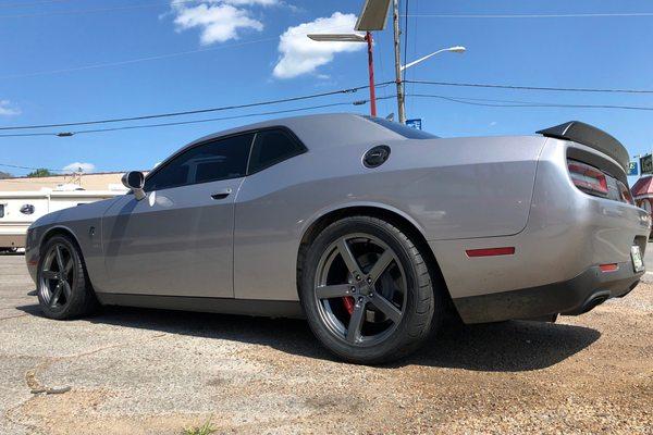 Dodge Hellcat received the 2Bros Treatment with a new set of wheels/tires.