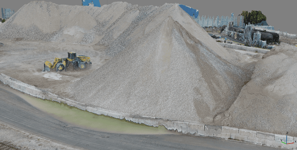 Volumetric Stockpile Drone Survey Redwood City, CA