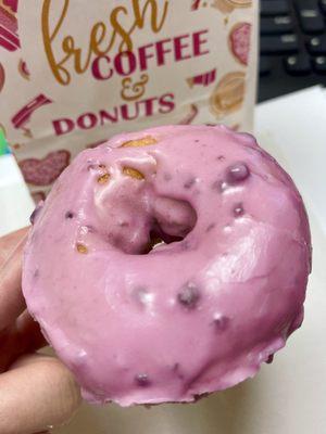 Blueberry cake donut