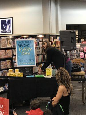 Book signing for Jen Sincero.  She was there till almost 11 pm signing books!