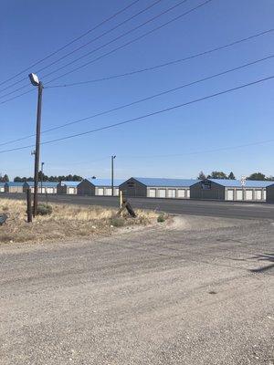 Storage buildings.