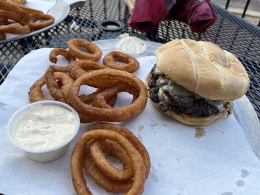 Cowboy Burger. Char broil flavor. Super good