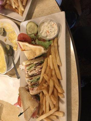 Turkey club with real turkey and yummy baccon