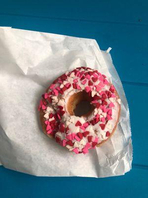 Valentine donut