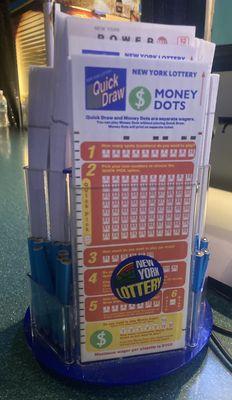 NYS lottery, play and drink at the bar