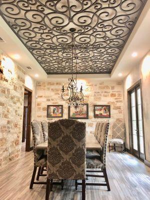 Faux Iron Decorative Grille Ceiling