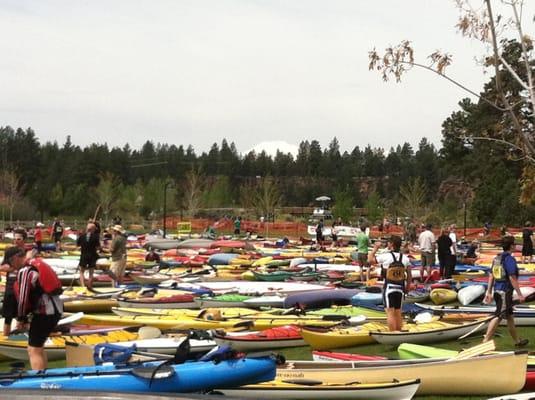 Pole, Peddle, Paddle: a classic Bend event with alpine & Nordic skiing, cycling, paddling and running.