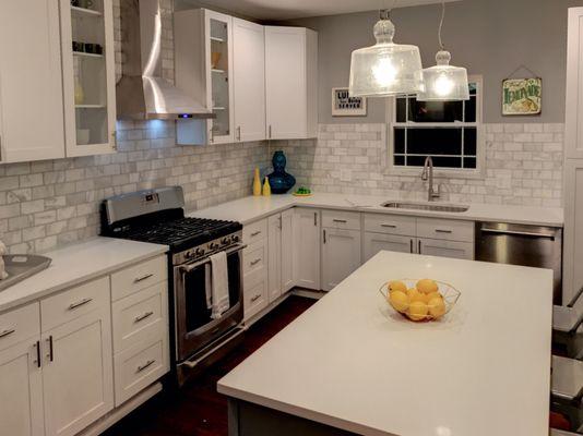 Staged kitchen. Suburbs.