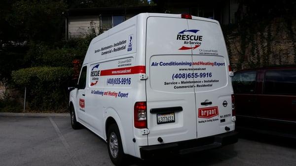 Our new van with new sign.