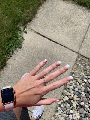 ombré French manicure