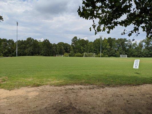 Soccer field at North Mecklenburg Park