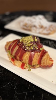 Raspberry Pistachio Croissant