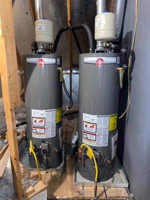 Water heater install, August 2022