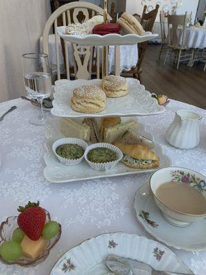 Chantilly tea presentation