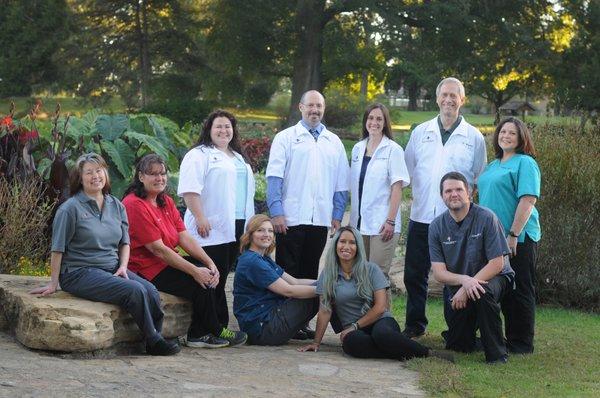 Entire staff at university Veterinary Care Center