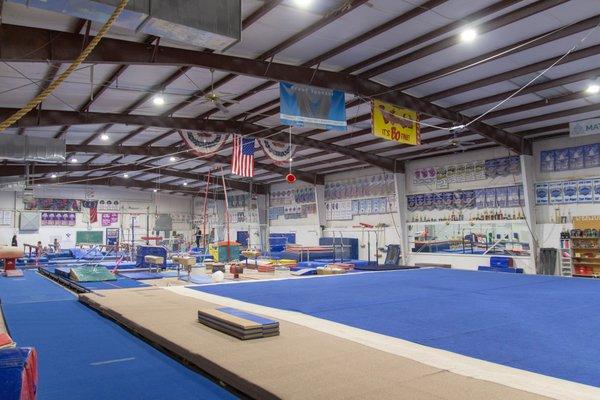 A View of Zenith Gymnastics's Equipment