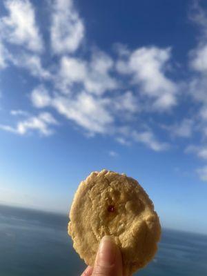 Almond cookie! Tastes traditional and I enjoyed the almond flavor