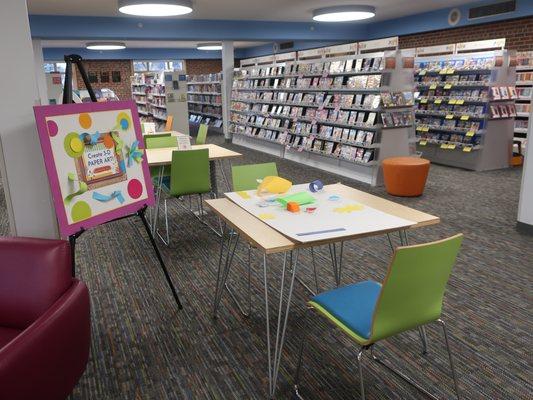 A view in the children's department.