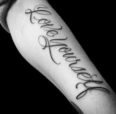 Script - tattoo by: Daat Kraus