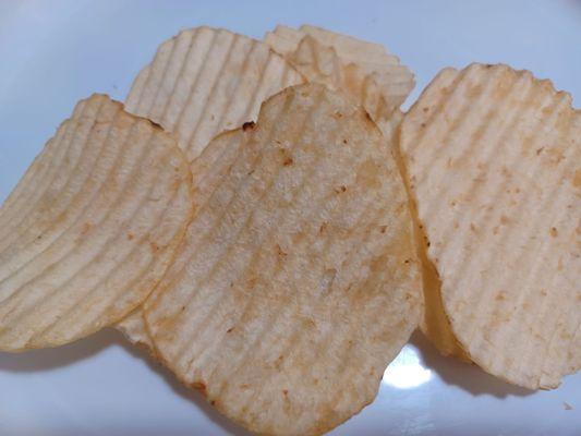 Large intact chips. Very little breakage.