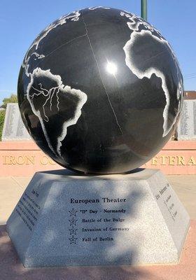 Part of the WWII memorial