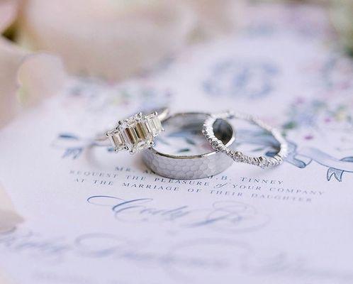 Custom Diamond Bridal Engagement Set