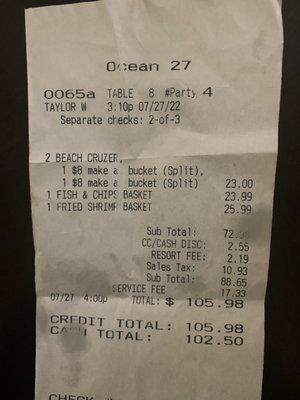 Copy of Receipt